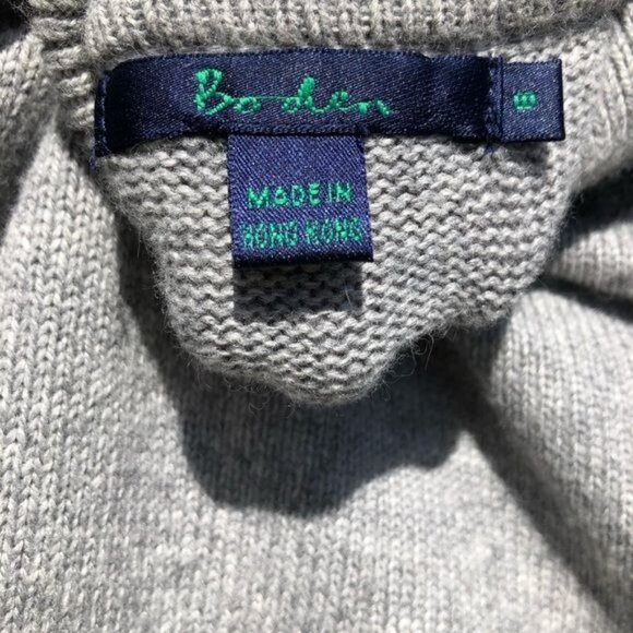 Boden Cashmere Angora Wool Cardigan 8 Sweater Top Gray Button Down V Neck Collar - Picture 5 of 8